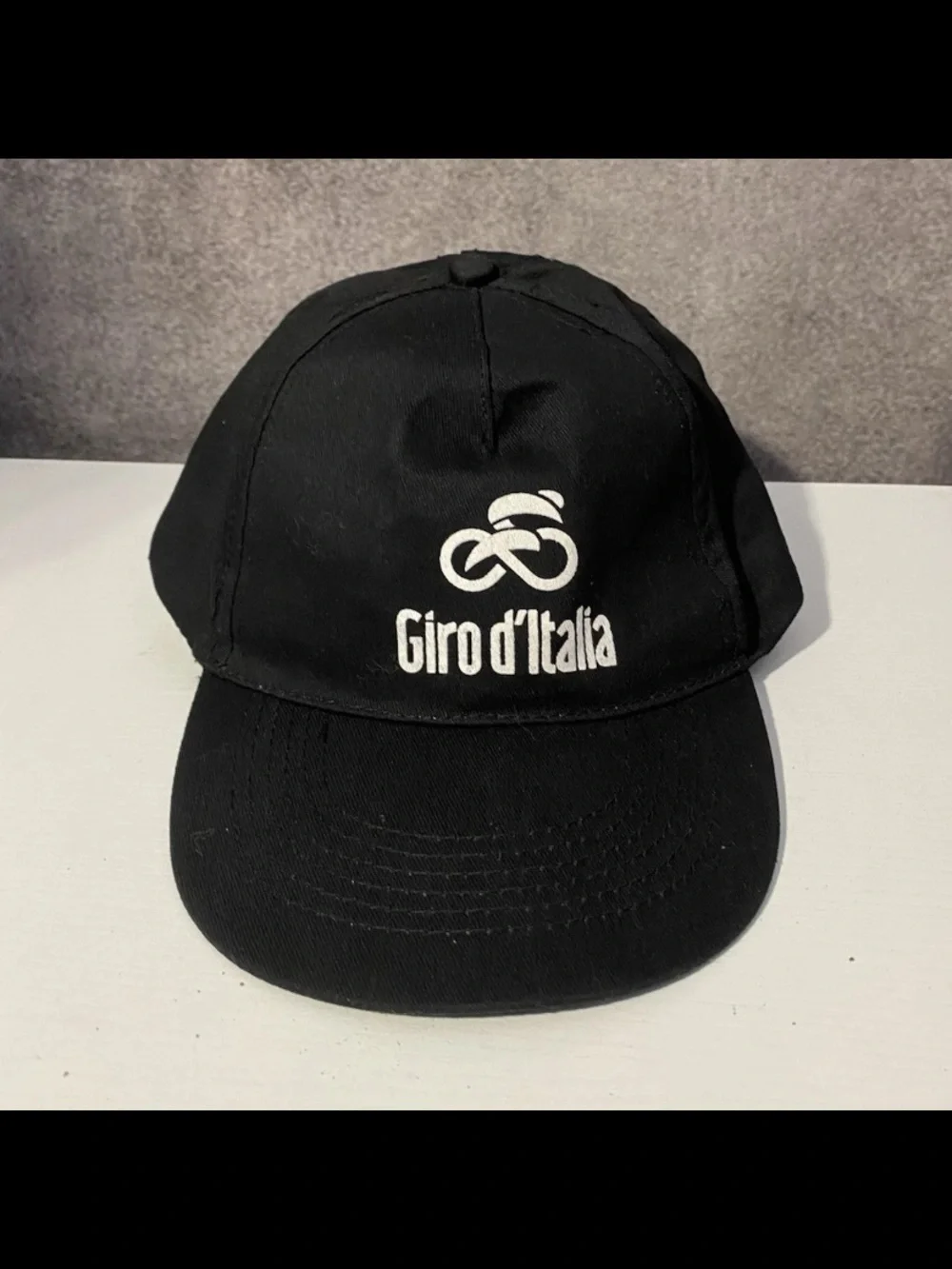 Ale Giro d’Italia Black Adjustable Cotton Canvas Cycling Cap Logo